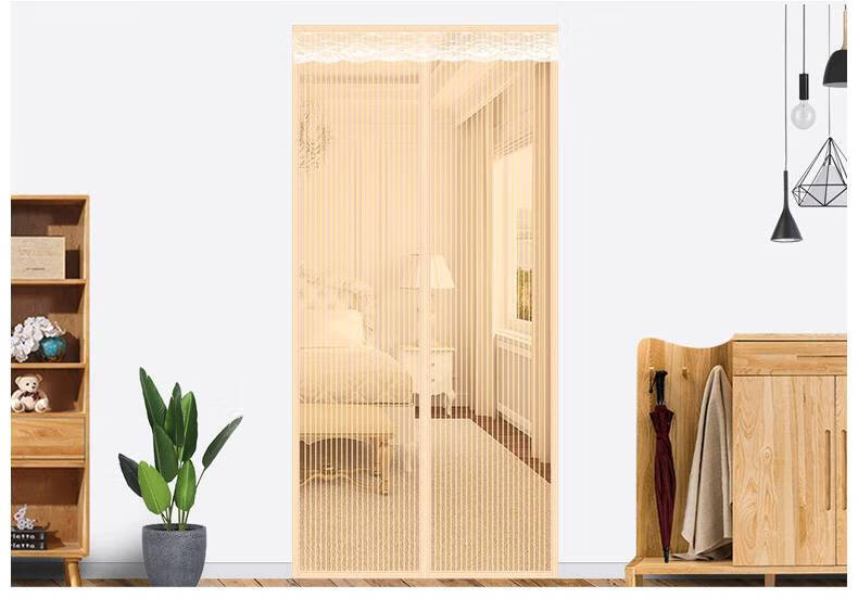 房门蚊帐 门帘防蚊家用防蝇夏季纱窗蚊帐房门纱网磁铁双磁条磁吸免打