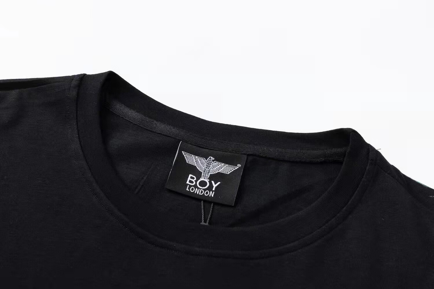 60高端品质centuryboy英版伦敦潮牌boy黑色印花字母彩色星星点情侣