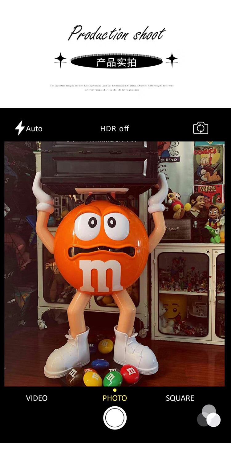 mm豆大摆件大豆人公仔雕塑巧克力卡通模型商场装饰工艺品开业落地mm豆