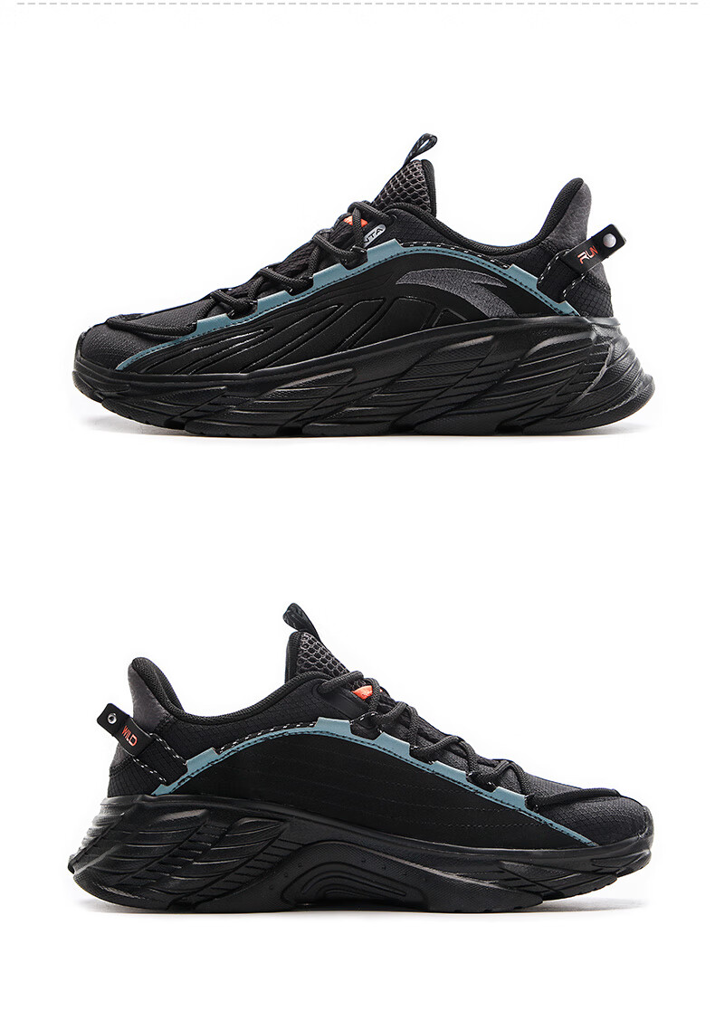 安踏男鞋运动鞋2021秋季新款潮流软底减震城际跑步鞋3黑42