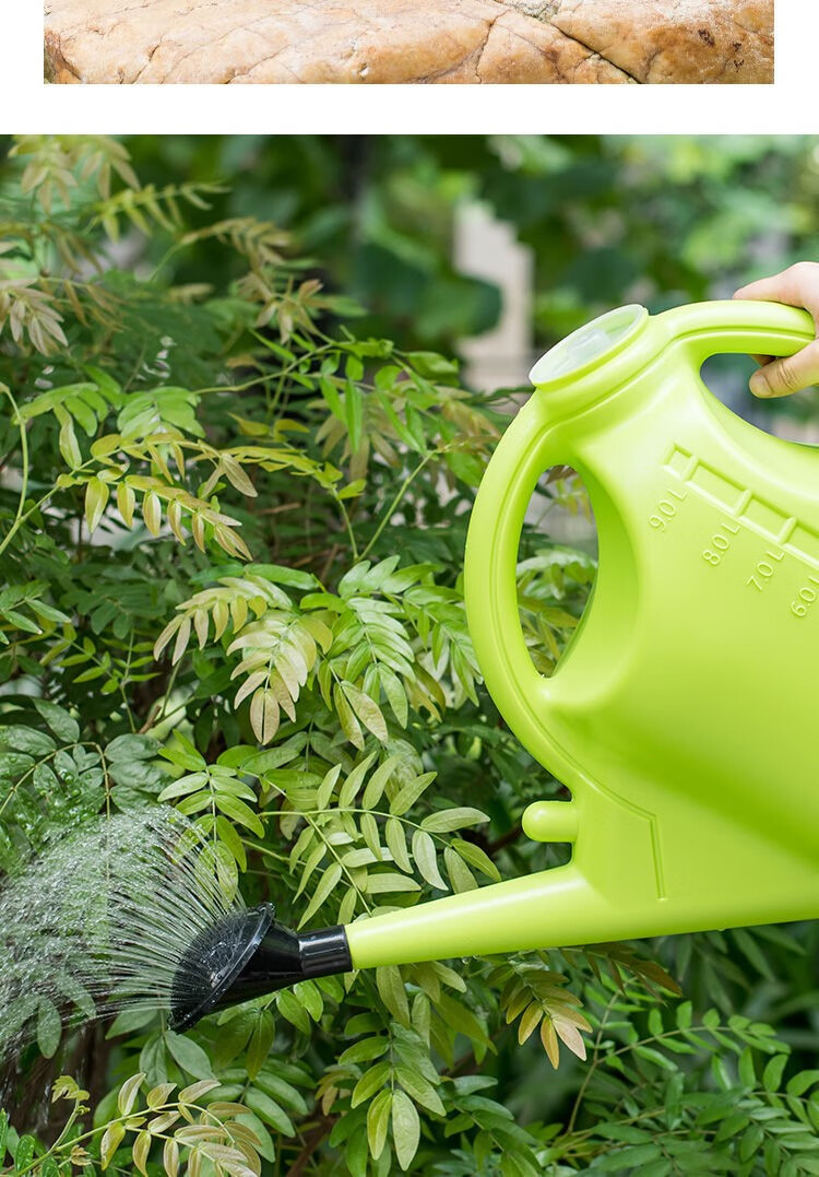 ai)园艺浇花喷壶家用浇水壶长嘴花洒壶浇菜淋花壶加厚塑料洒水壶大号