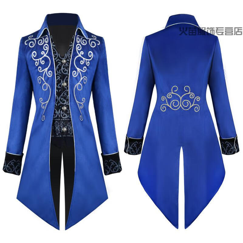 欧洲话剧演出服欧美复古中世纪贵族节日礼服燕尾服话剧表演艺术摄影