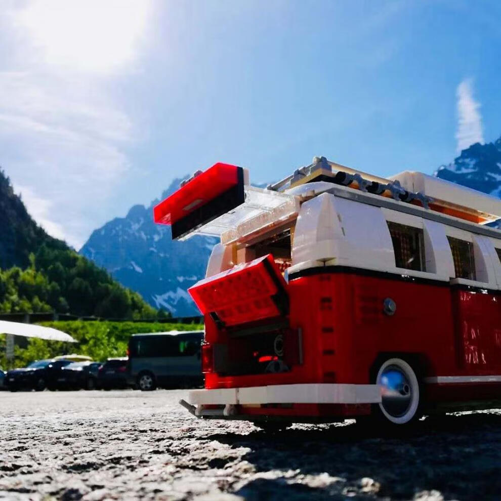 乐高lego大众t1露营车汽车餐车模型拼装积木房车10220甲壳虫mini