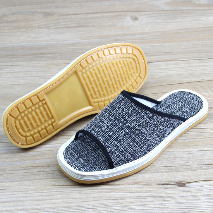 素人纯手工老北京布拖鞋男女手工千层底拖鞋居家防滑地板拖麻布休闲