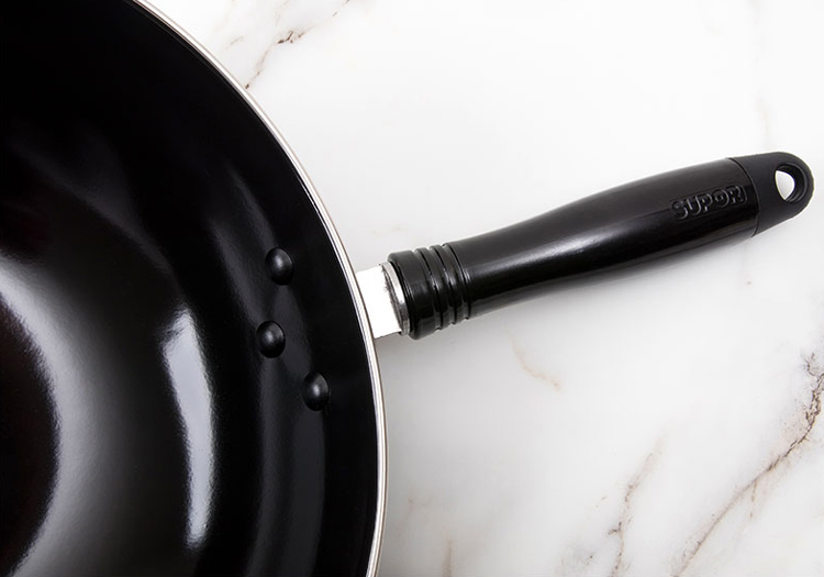 高压锅铁锅把柄配件炒锅手柄替换锅把手炒菜锅用的圆形手柄黑色不带