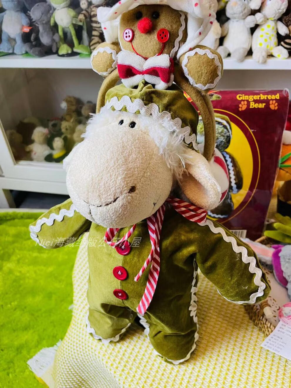 nici可爱公仔套装圣诞姜饼人nici毛绒玩具衣服玩具熊着替套装配件公仔