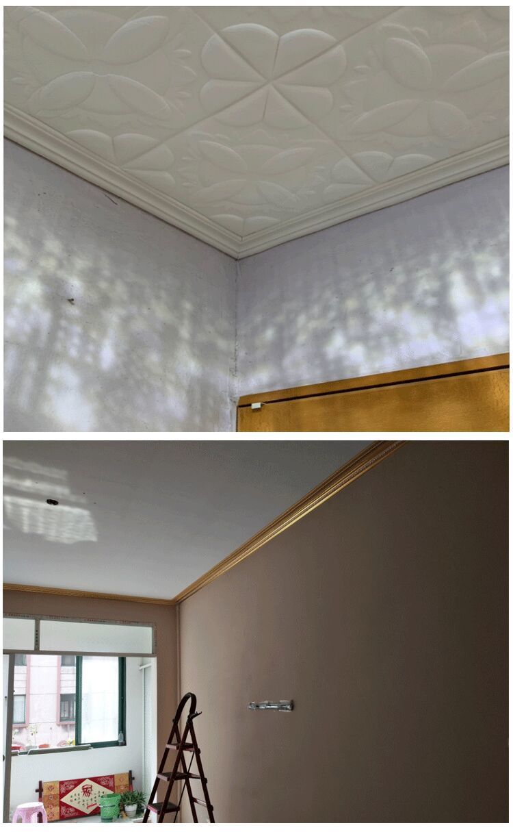 石膏线装饰条3d客厅吊顶自粘顶角线天花板棚顶阴角线自粘美缝贴条