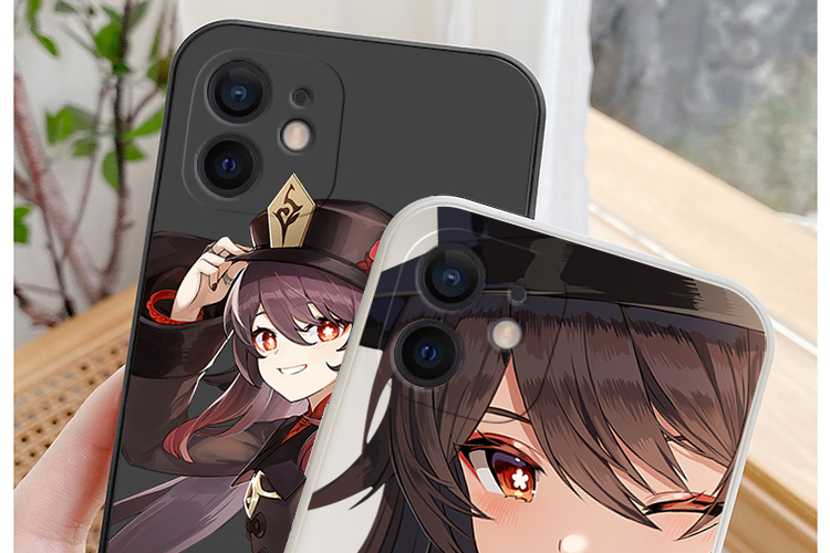 手机壳原神胡桃壳适用苹果12可爱少女13plus动漫周边vivo直边卡通小米