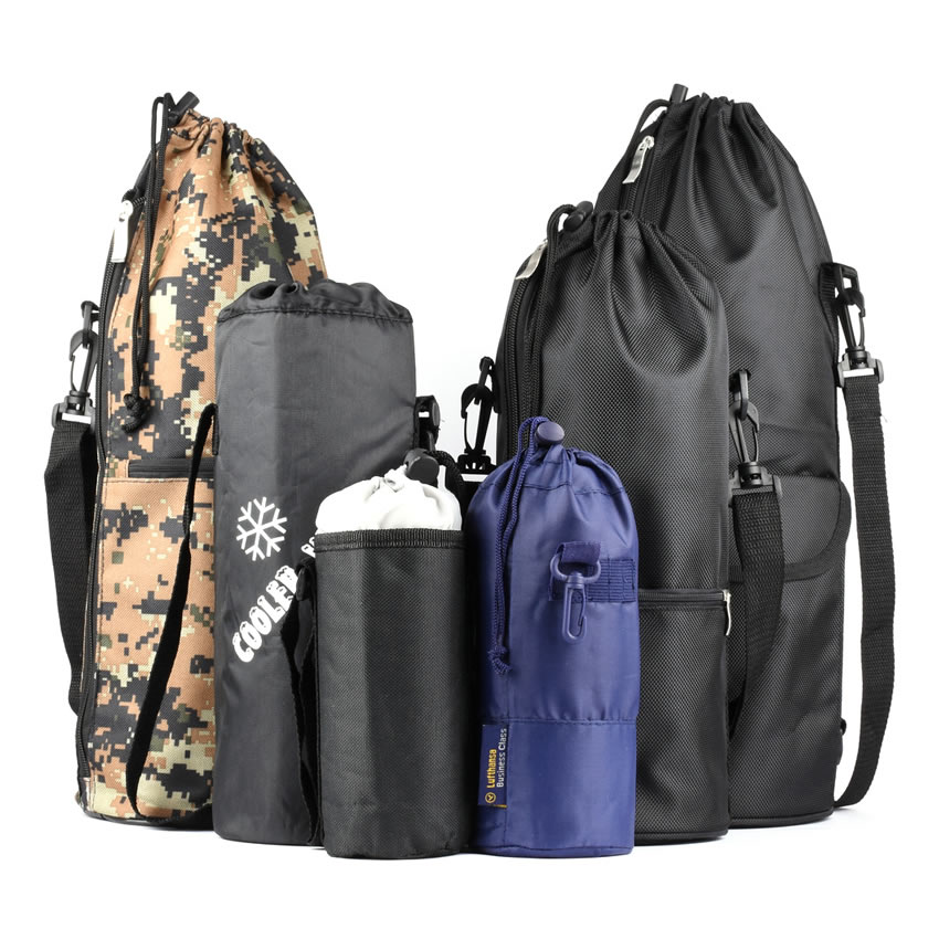 奈野蓝乔保温壶外套包牛津布通用大容量水壶套大号便携背带保温杯包大