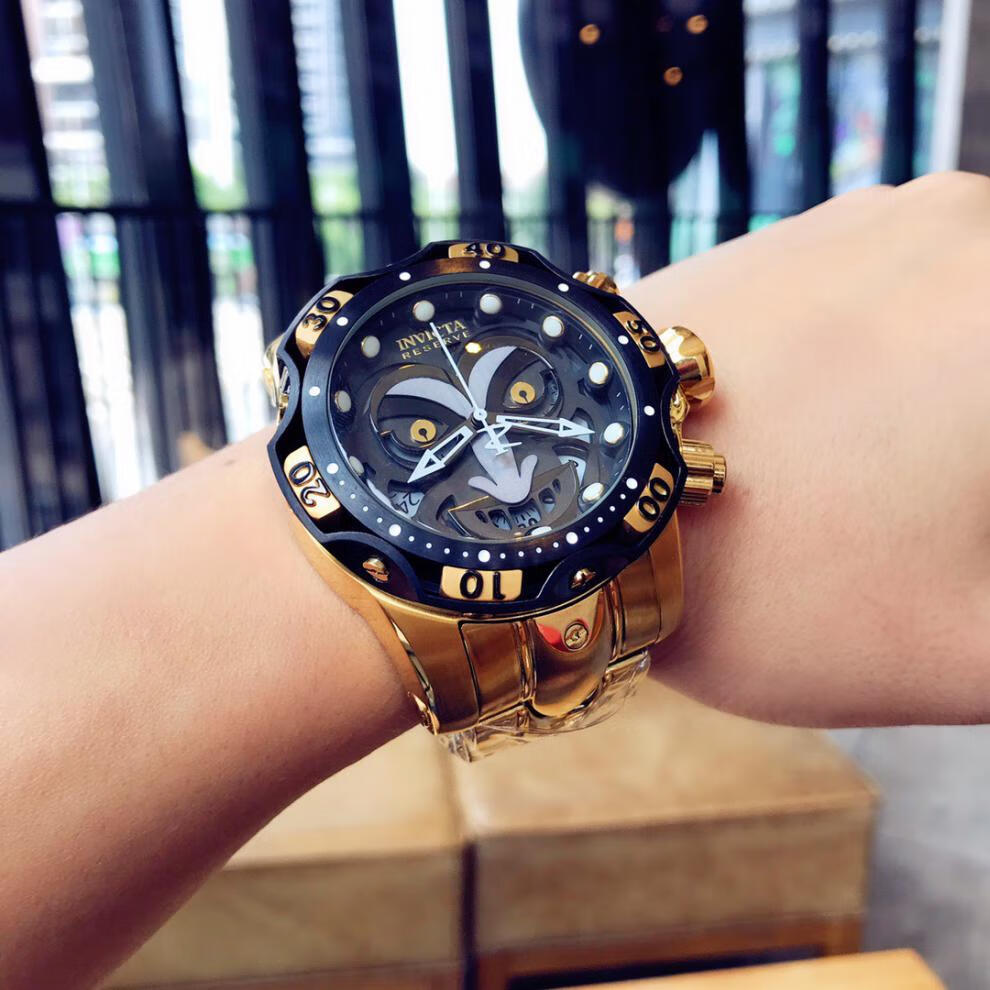 因维克塔小丑联名手表因维克塔invicta joker dc漫威联名小丑防水男士