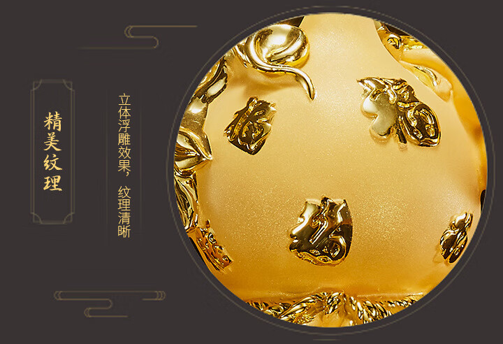 伽文厂家百福临门金蟾开业乔迁礼品树脂工艺品家居客厅葫芦摆件小号
