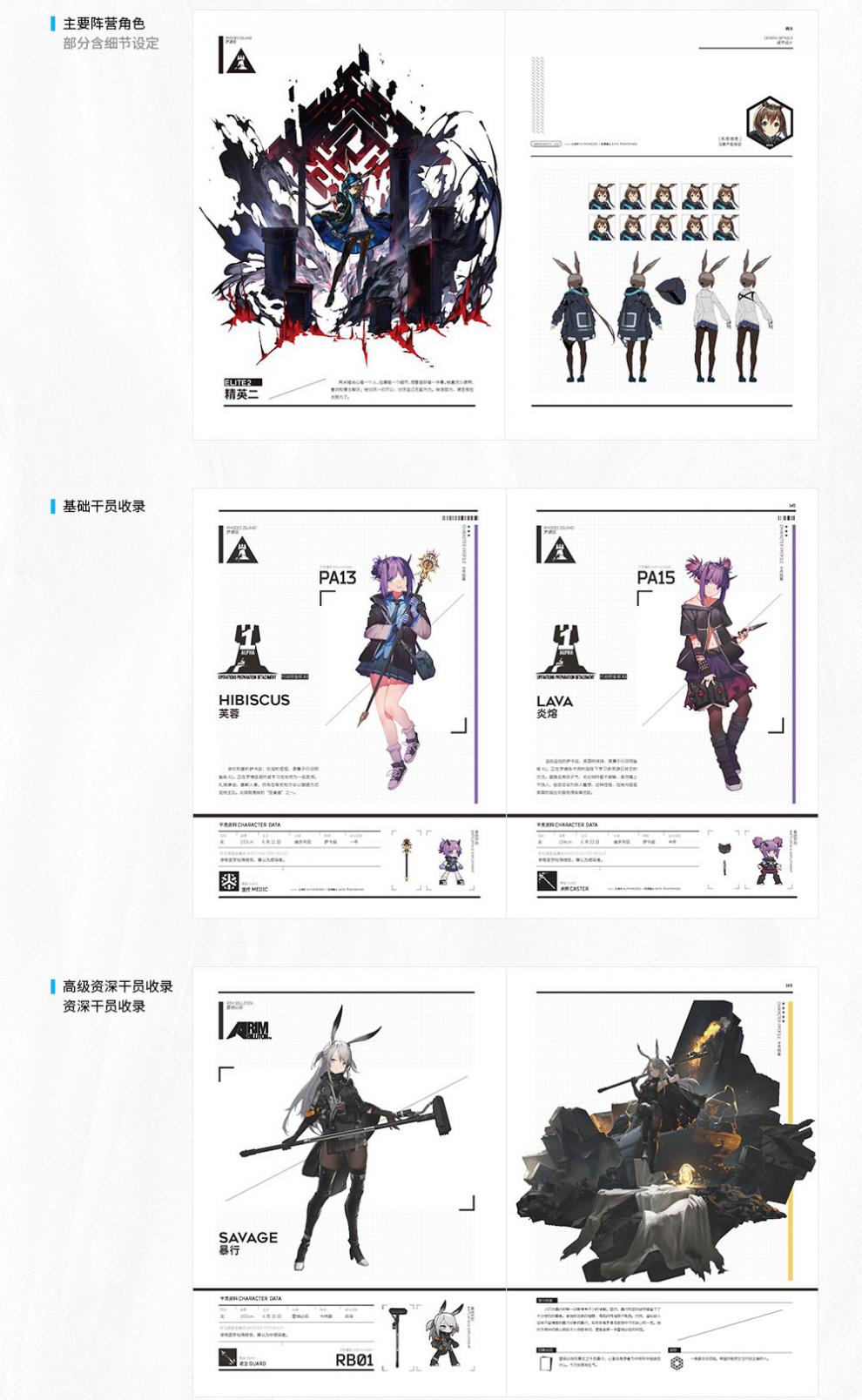 高清版明日方舟官方美术设定集vol1无皮肤官方
