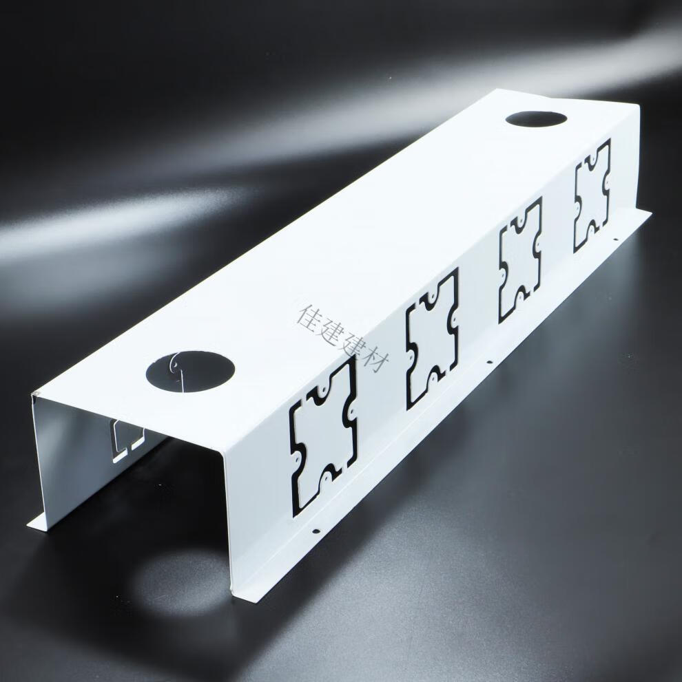 定制办公桌走线槽桌子过线盒桌底86面板插座槽电线u型吊线槽桌下集线