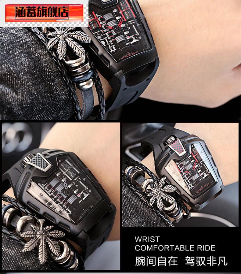 60杜卡迪手表联名款无新概念布加迪16缸发动机男学生潮流汽车转子