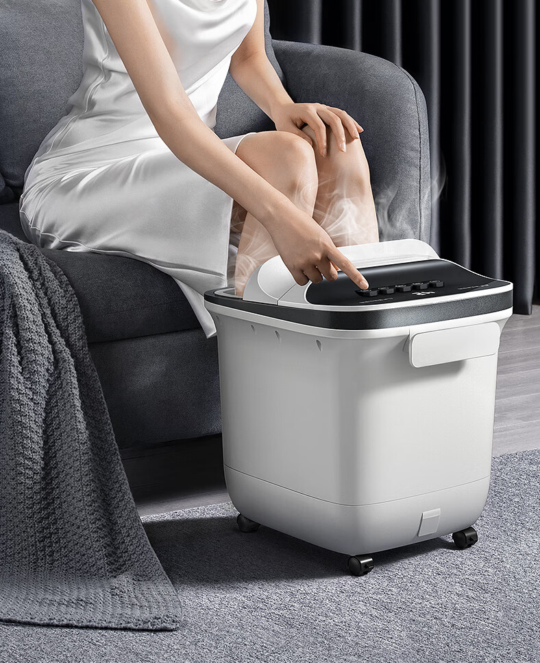 涌金泡脚桶同款全自动智能加热恒温洗脚过小腿电动足浴盆按摩神器家用