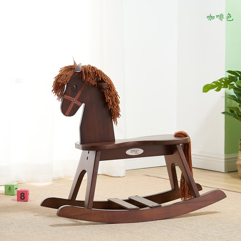铁骑木马木马摇摇马实木大号出口品质儿童实木摇马木马玩具摇椅男女孩