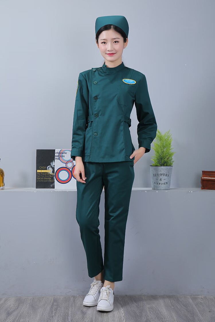 120急救工作服中心工作护士服分体套装墨绿色春秋夏装冬季出诊服夏天