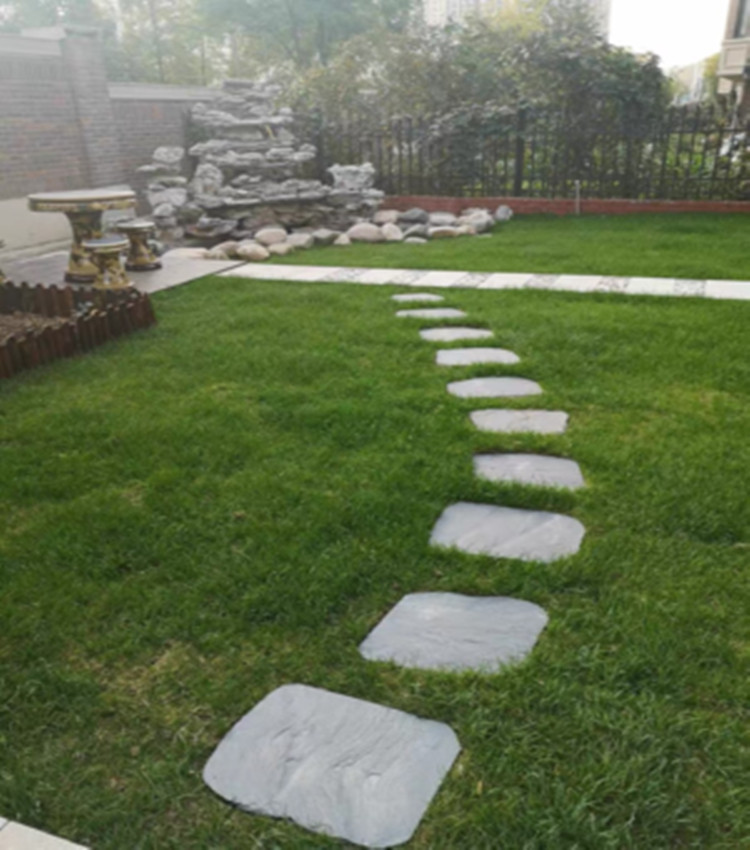 天然青石板汀步石花园草坪垫脚石别墅防滑地砖庭院园林铺路踏步石 不