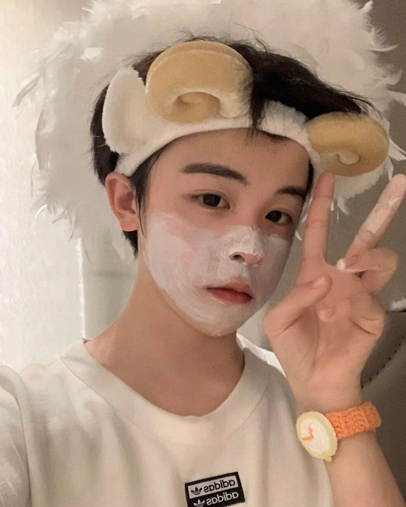 xpmr新品ins风洗脸发带束发带网红洗脸专用发卡男潮敷面膜发箍男士