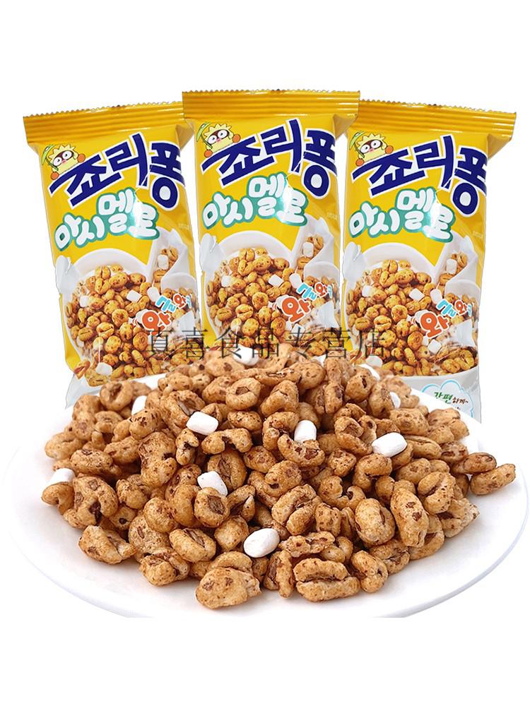 韩国进口克丽安爆米花大麦粒膨化麦仁甜天麦休闲零食小吃74g*5 35g*6
