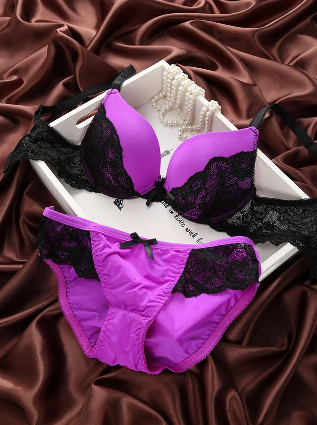 好品质女士大码内衣套装文胸内裤文胸出口欧美原单大码聚拢女士性感