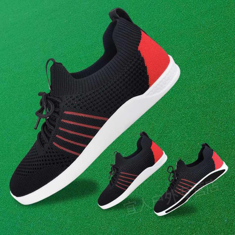 万寿顺门球鞋工厂店 男女夏季网孔透气门球鞋双贴直边门球鞋 黑色