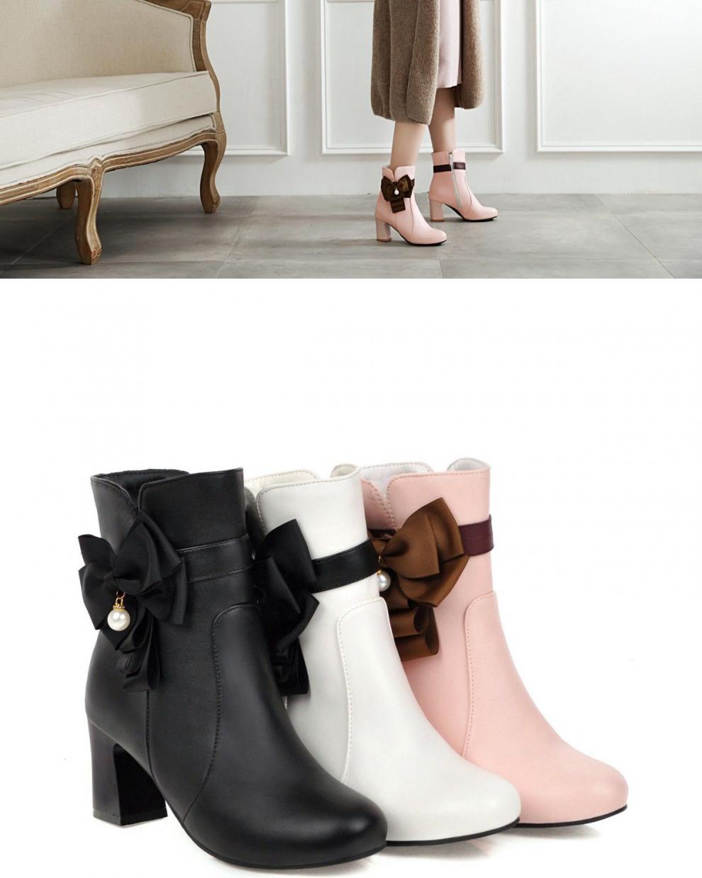 儿童高跟鞋超高女童靴子单靴公主女童靴子马丁靴走秀短靴洋气大童主持