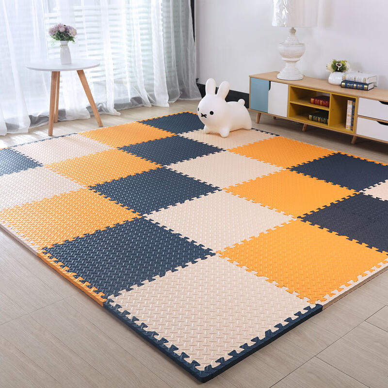 垫子地垫泡沫地垫拼图儿童爬行垫爬爬垫加厚拼接榻榻米地垫地板垫嫩绿