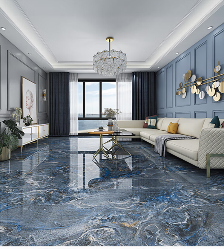 地板砖75*150 深色客厅地砖ktv瓷砖600x1200通体大理石工程地板砖防滑