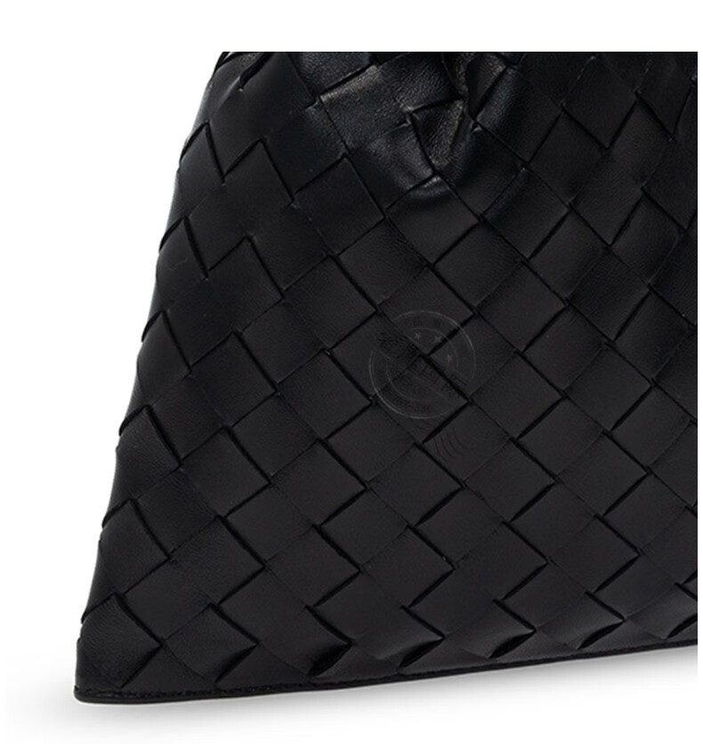 【礼物】bottega veneta宝缇嘉bv羊皮编织手袋手提包 652001 黑色