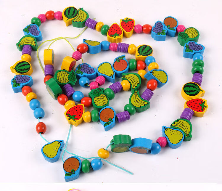 85粒数字串珠启蒙早教玩具穿线积木绕珠穿珠手眼训练幼儿园85粒数字款