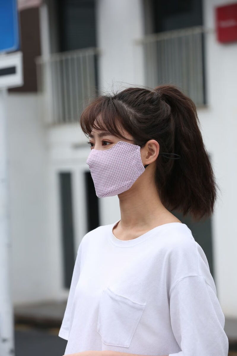 棉布口罩夏季棉布加大口罩防风防晒透气护眼角防尘户外护下巴骑行面罩