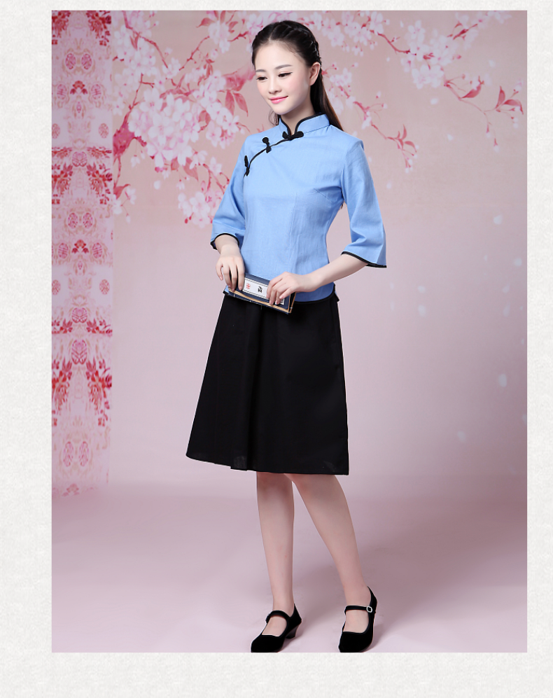 民国学生装五四运动女五四青年装复古风棉装汉服毕业班服校服合唱演出