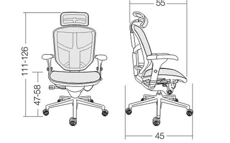 enjoy椅子 enjoy高配版透气网椅人体工学电脑办公椅职员椅子 银白网