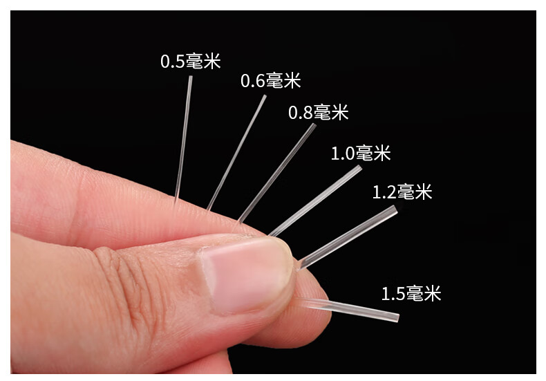 珍韵缘进口透明水晶手串绳弹力线手串弹力绳串珠绳手链绳耐磨文玩线绳