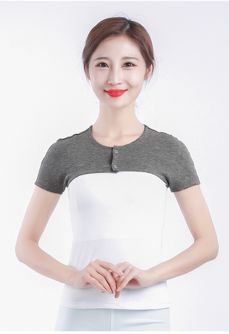 恒源祥颈部保暖秋冬薄款护肩套女士肩周孕产男肩膀防寒护脖子坎肩米