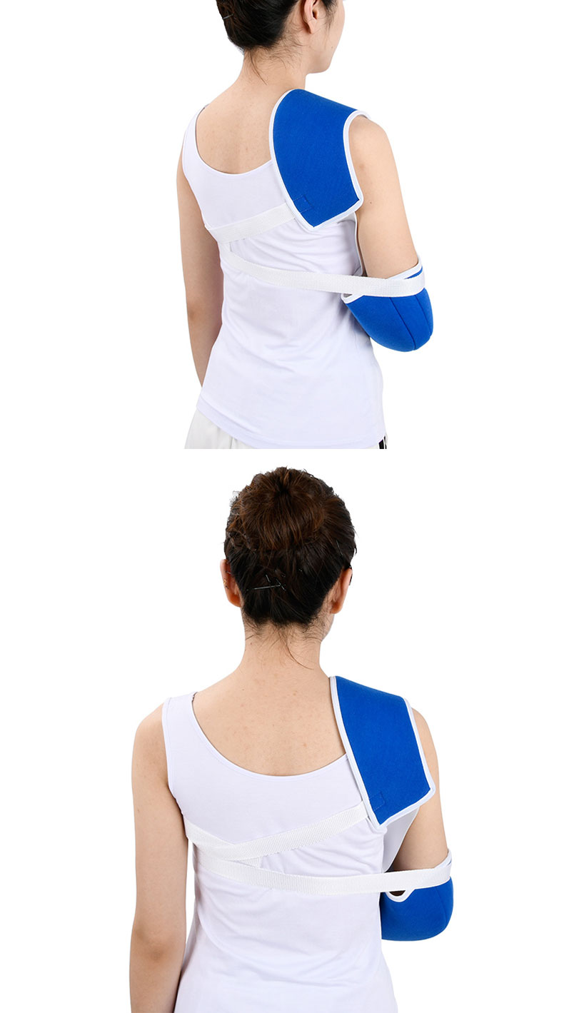 成人可调节肩肘固定带单护肩保暖松紧带肩托运动脱臼防护康复扭伤同款