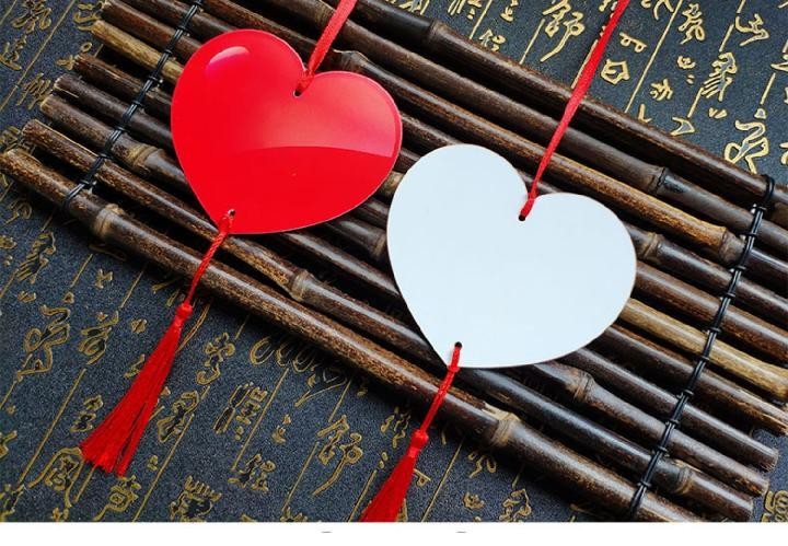 感恩创意许愿卡吊卡树带绳心愿祈福牌悬挂件手工教师中秋节小贺卡