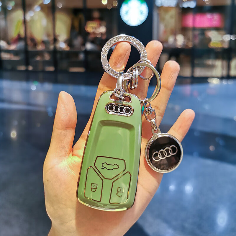 2022冰雪吉祥物奥迪钥匙套女士新a4la6a5q7q5la7a8lrs4保护壳车钥匙