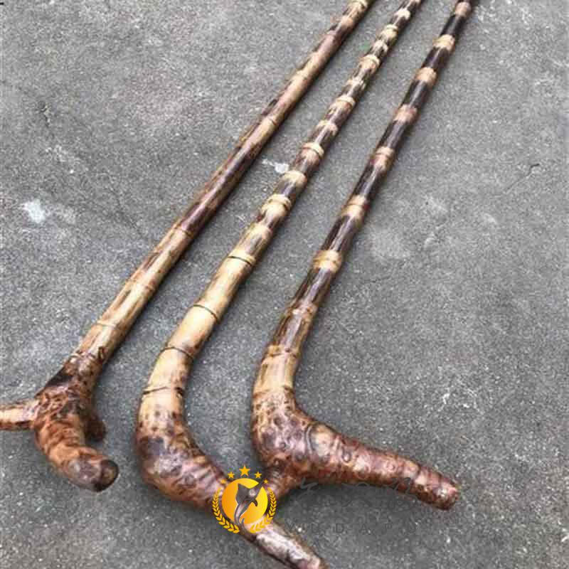 实心竹龙血金丝竹密节纯手工打磨实心武术竹棍棕竹教鞭手杖登山杖手