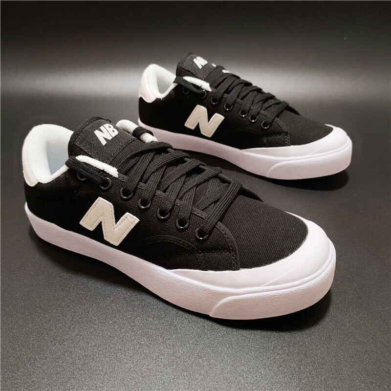 新百伦nb帆布板鞋nb开口笑低帮男鞋街拍情侣小白鞋女【商场同款】 nb