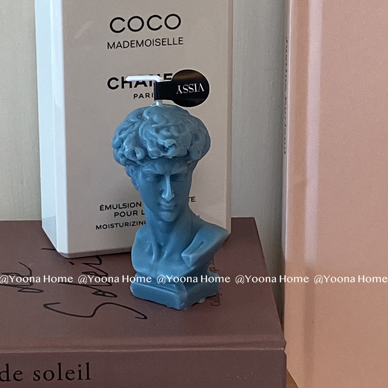 大卫香薰蜡烛yoonahome大卫蜡烛拍场景装饰香薰拍摄摆拍道具生日礼盒