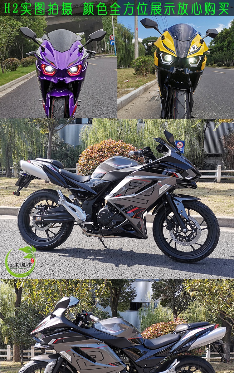 国产h2跑车h2摩托车机车双缸水冷200风冷-400c电喷全国可上牌 400cc
