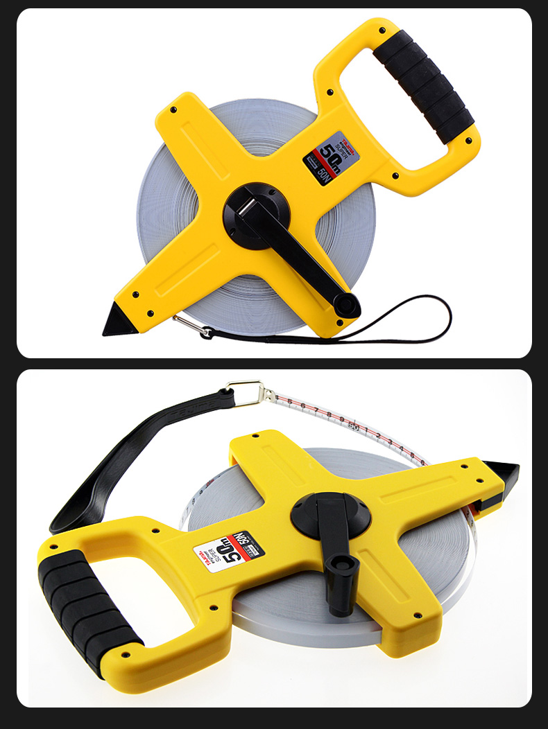 田岛钢卷尺加厚加硬日本田岛长钢卷尺子防水防锈hsp卷尺大卷尺耐磨钢