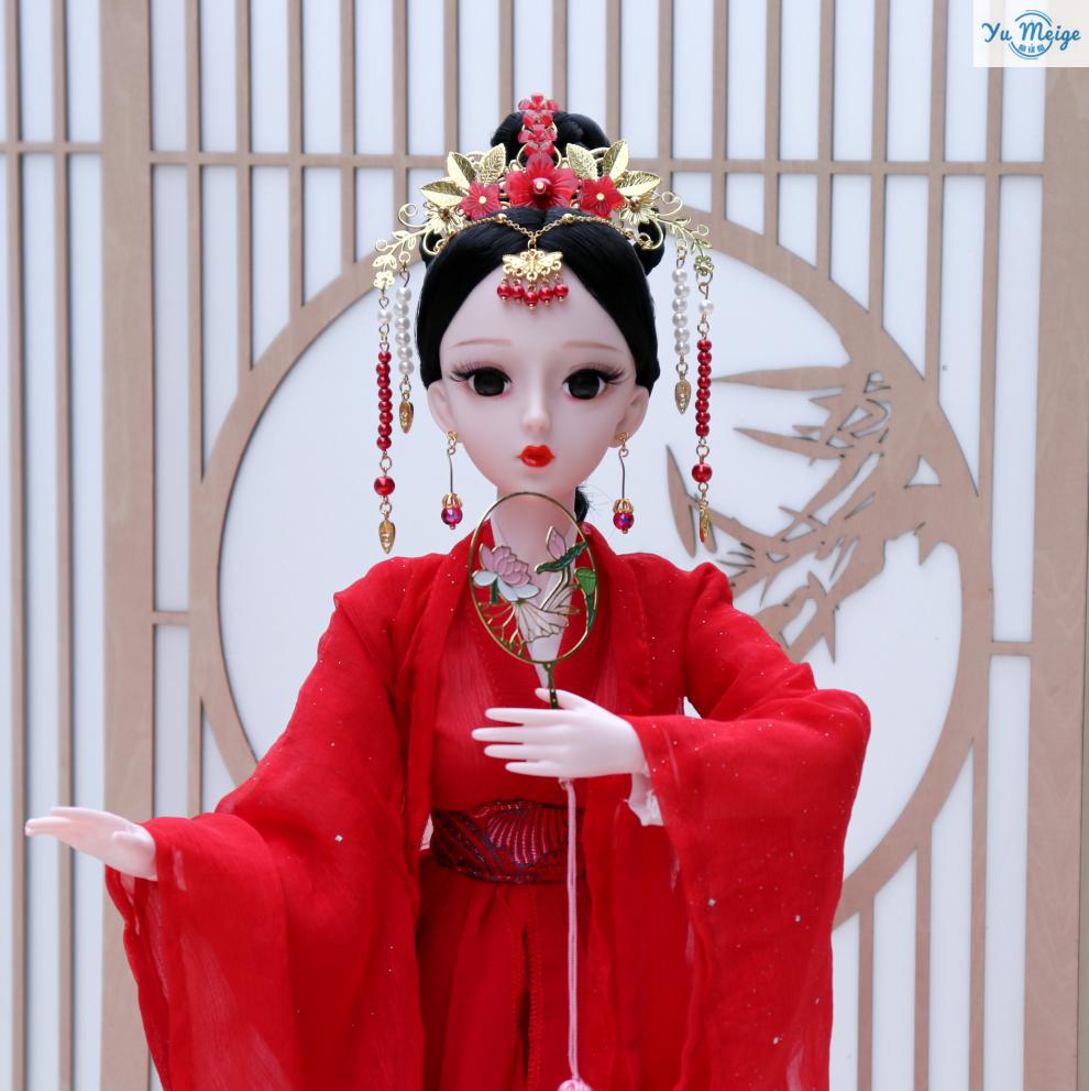 2022新款礼物中国风古装芭比娃娃套装 60厘米古装娃娃比芭比仙原创