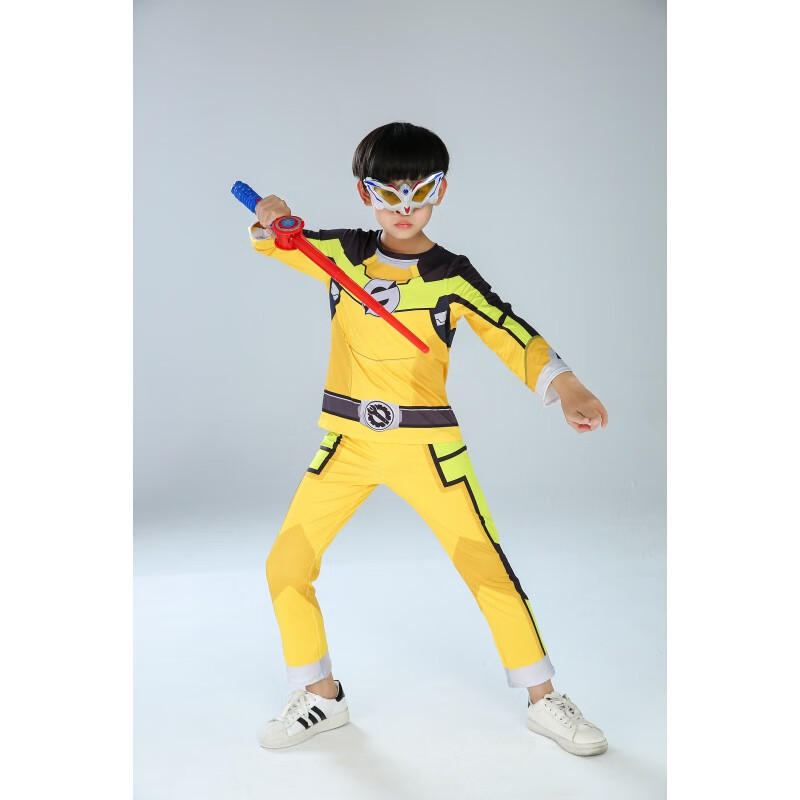 温妤巨神战击队衣服儿童演出服表演服铠甲勇士cos衣服套装万圣节服装