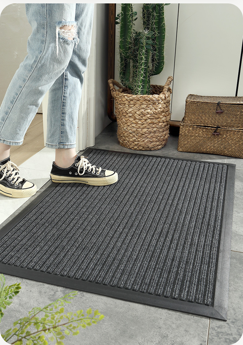 商用地垫入户门防滑垫酒店大堂橡胶垫子户外门口进门地垫刮泥除尘丙纶