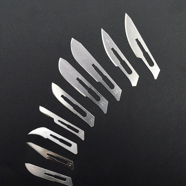 上海联辉刀片手术刀柄手术刀片手术外科器械碳钢无菌手术刀10片包21号