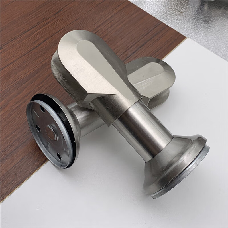 公共卫生间隔断配件厕所隔板304不锈钢支撑脚底座洗手间支架支腿薄款