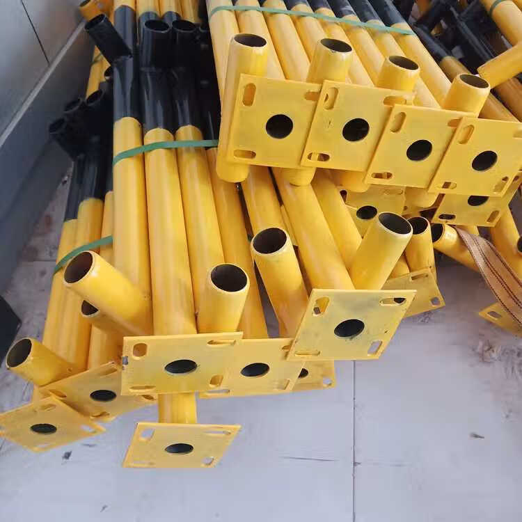 工地临边防护栏立杆楼梯防护立柱防护定型配件一体化立杆防护栏杆工地